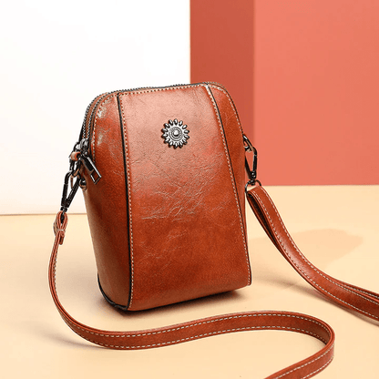 Retro Crossbody Leren Tas™ | Bernice